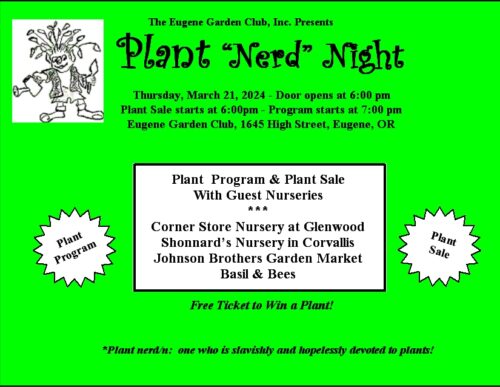 Eugene Garden Club Nerd Night